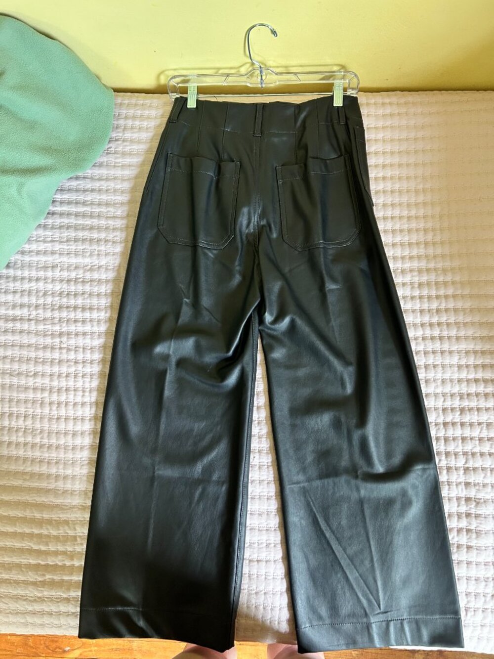 Anthropologie Colette Pants Faux Leather BNWT - Picture 5 of 5